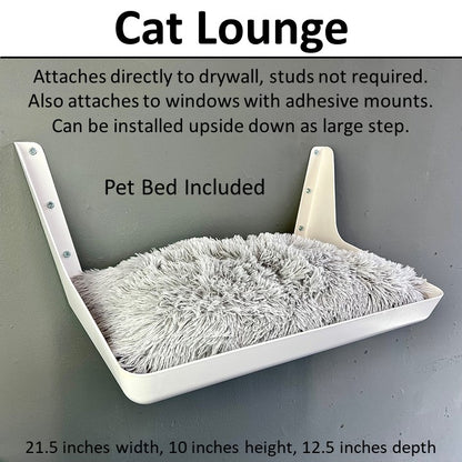 Kitty Skyline sells cat shelves (cat lounges, steps and stairs) that offer unlimited placement for unlimited design.