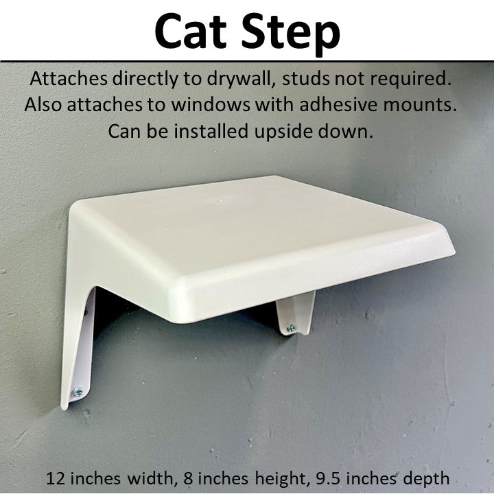 Kitty Skyline sells cat shelves (cat lounges, steps and stairs) that offer unlimited placement for unlimited design.